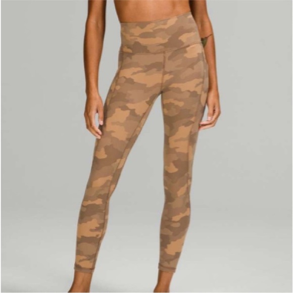 Lululemon Heritage 365 Camo Beige Align High-Rise Pant w/ Pockets | Size 2, 25” - Picture 2 of 10